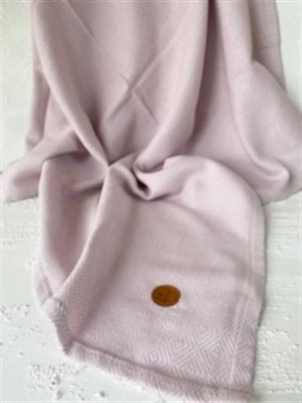 Özel Buldan dokuması bebek örtüsü soft lila